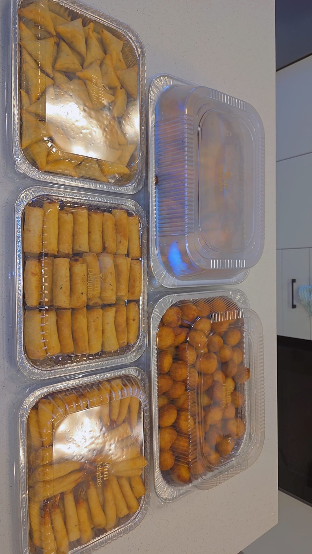 Finger food and dessert presentation